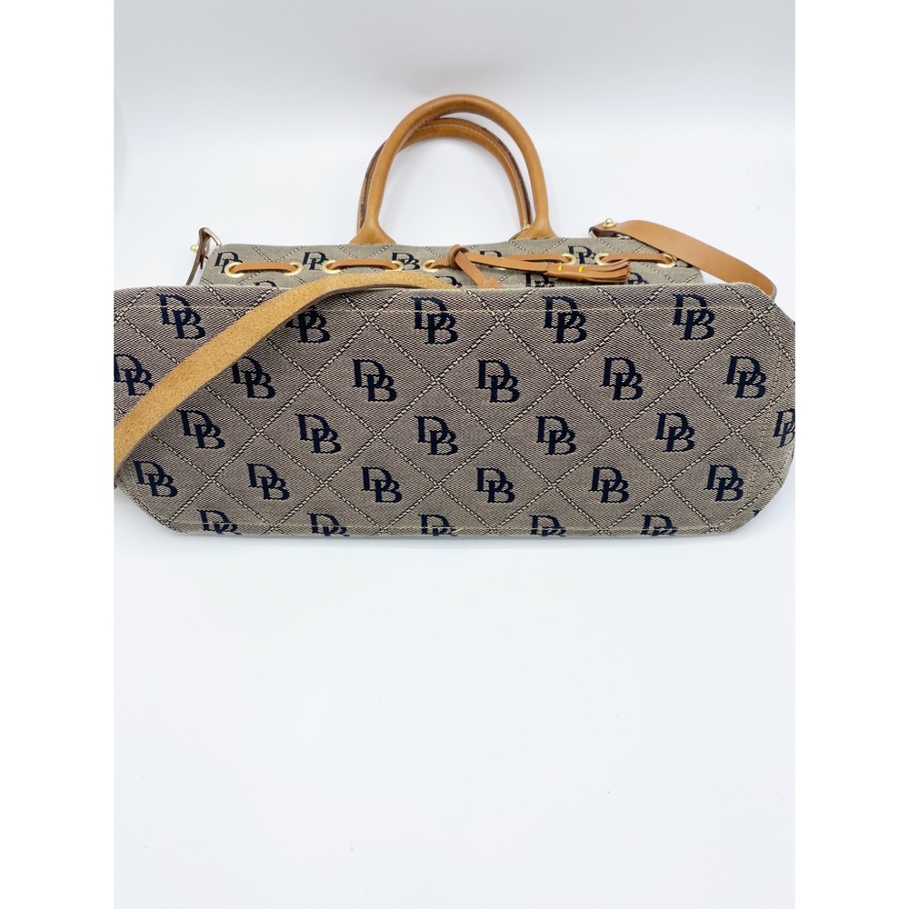 Dooney & Bourke Vintage Logo Tassel Tote Satchel - Picture 3 of 10
